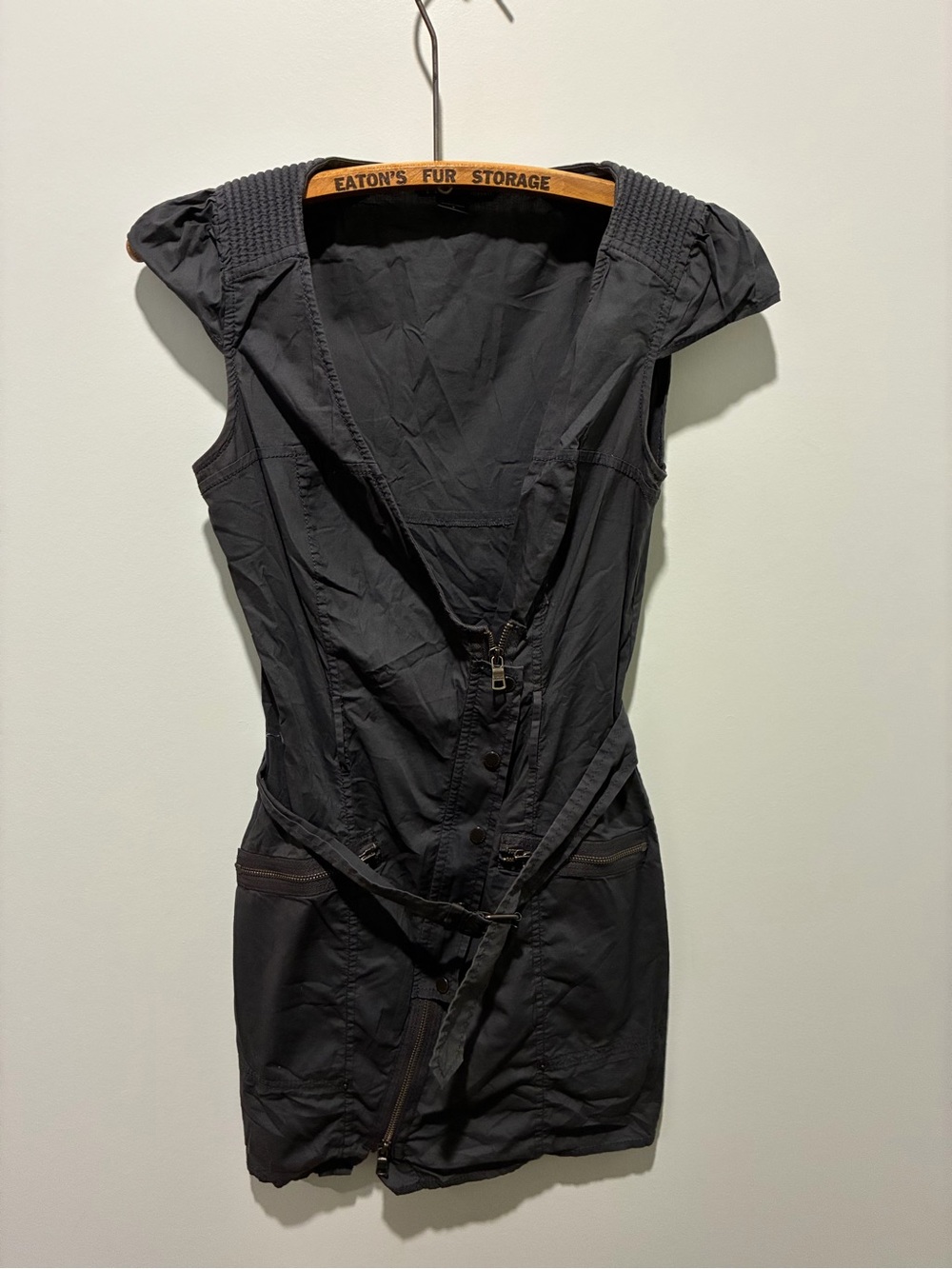 A|X Armani Exchange Grey Tunic Top Mini Dress Size 0